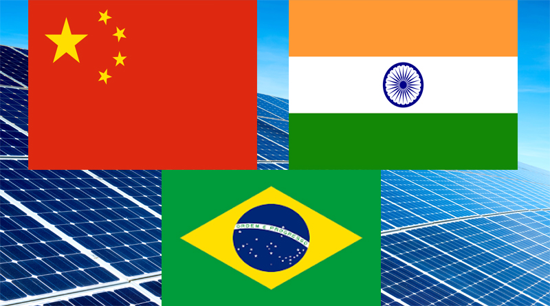 India, China and Brazil for Solar Power