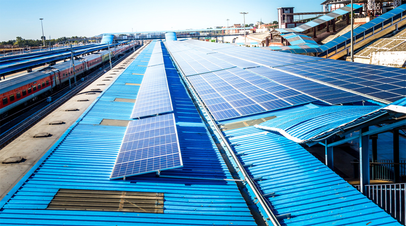 Solar Powered Railway Station