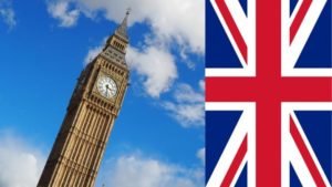 Big Ben and UK flag