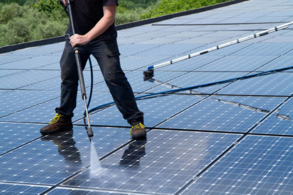 Cleaning of solar panels