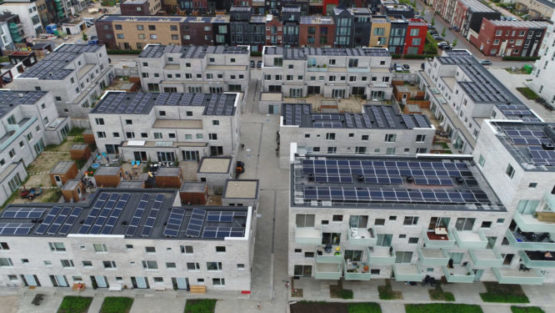 Solar Panels on rooftops