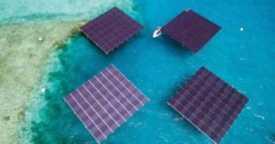 Floatin solar panels