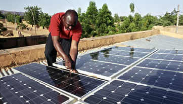 Solar plant in Africa