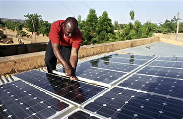 Solar plant in Africa