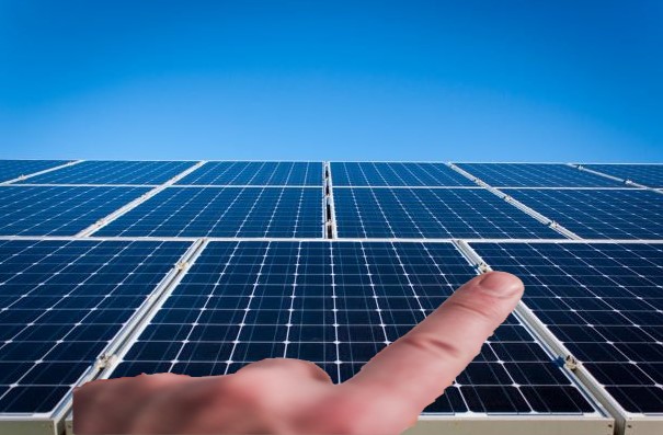 Solar panel with Finger