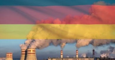 Coal plant with German flag