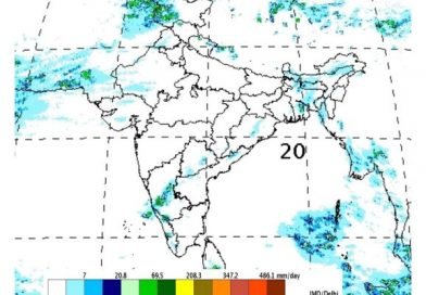India Monsoon satellite view
