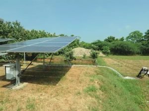 Solar water pump in farm