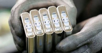 Li Ion Batteries in hand