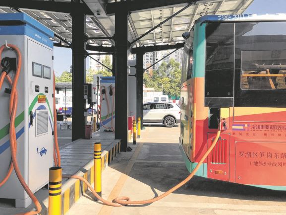 Shenzhen electric bus charging station