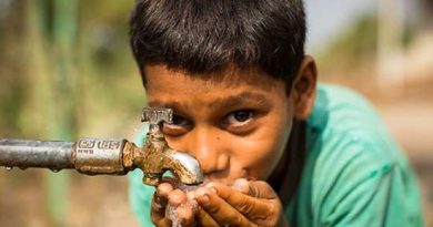 Boy Drinking Clean Water