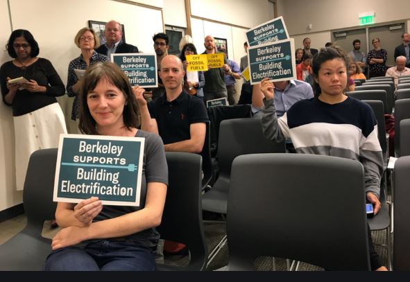 Supporters of gas Ban in Berkeley