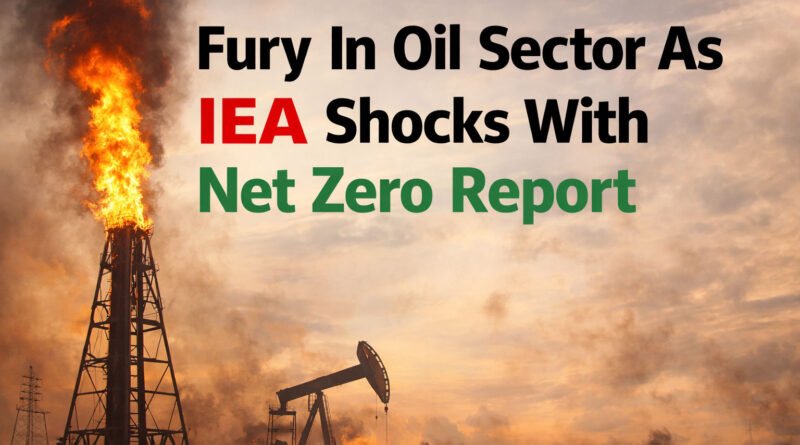 Fury In Oil Sector As IEA Shocks With Net Zero Report