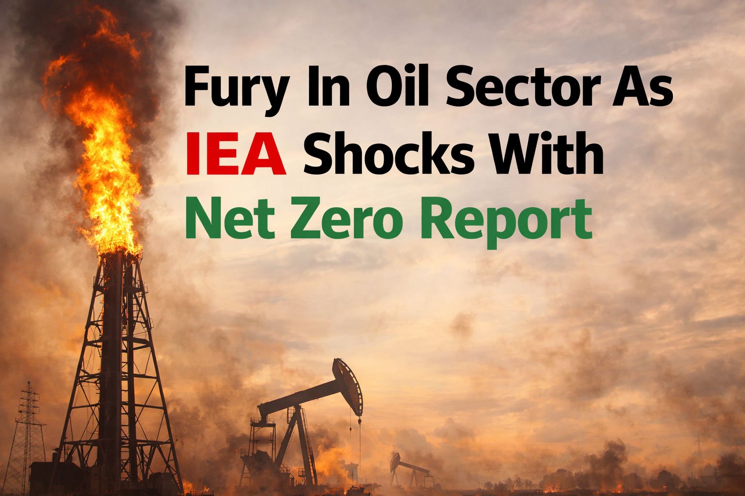 Fury In Oil Sector As IEA Shocks With Net Zero Report