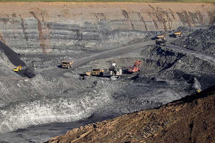 open cast coal mine