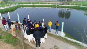 World Wide Fund for Nature (WWF) visit a Moradabad water body resurrected by Vaidic Srijan on World Wetlands Day.