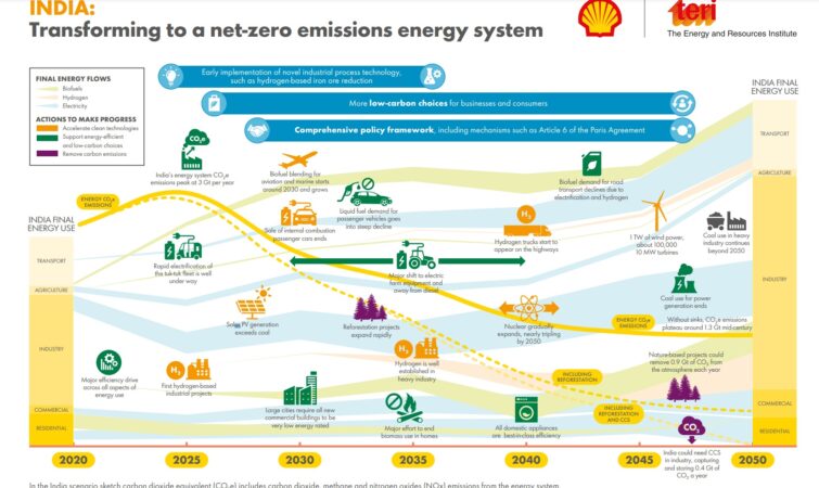 Towards Net Zero infographic