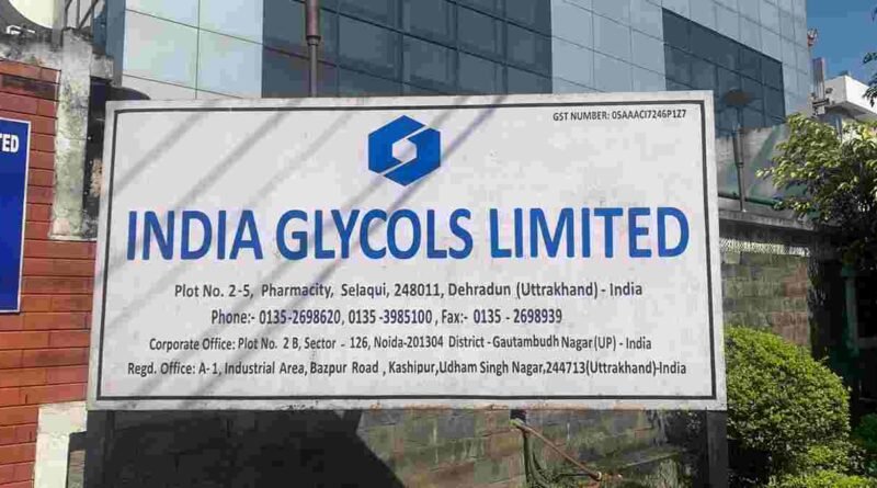 India Glycols ethanol blending biofuel