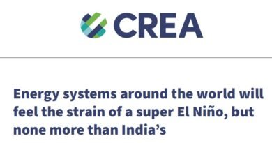 CREA report on El Nino impact with special reference to power demand in India